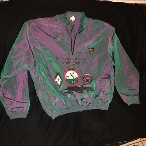 Vintage Surf Style Windbreaker fits as a men's XL